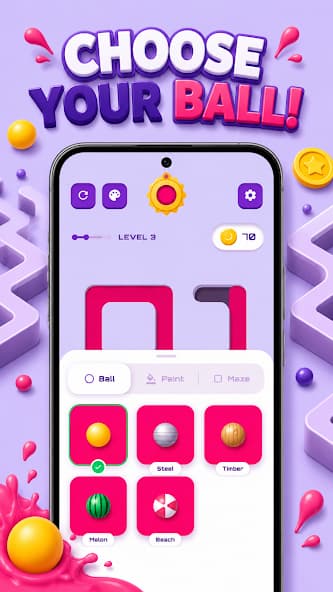 Ball Color Maze app screen