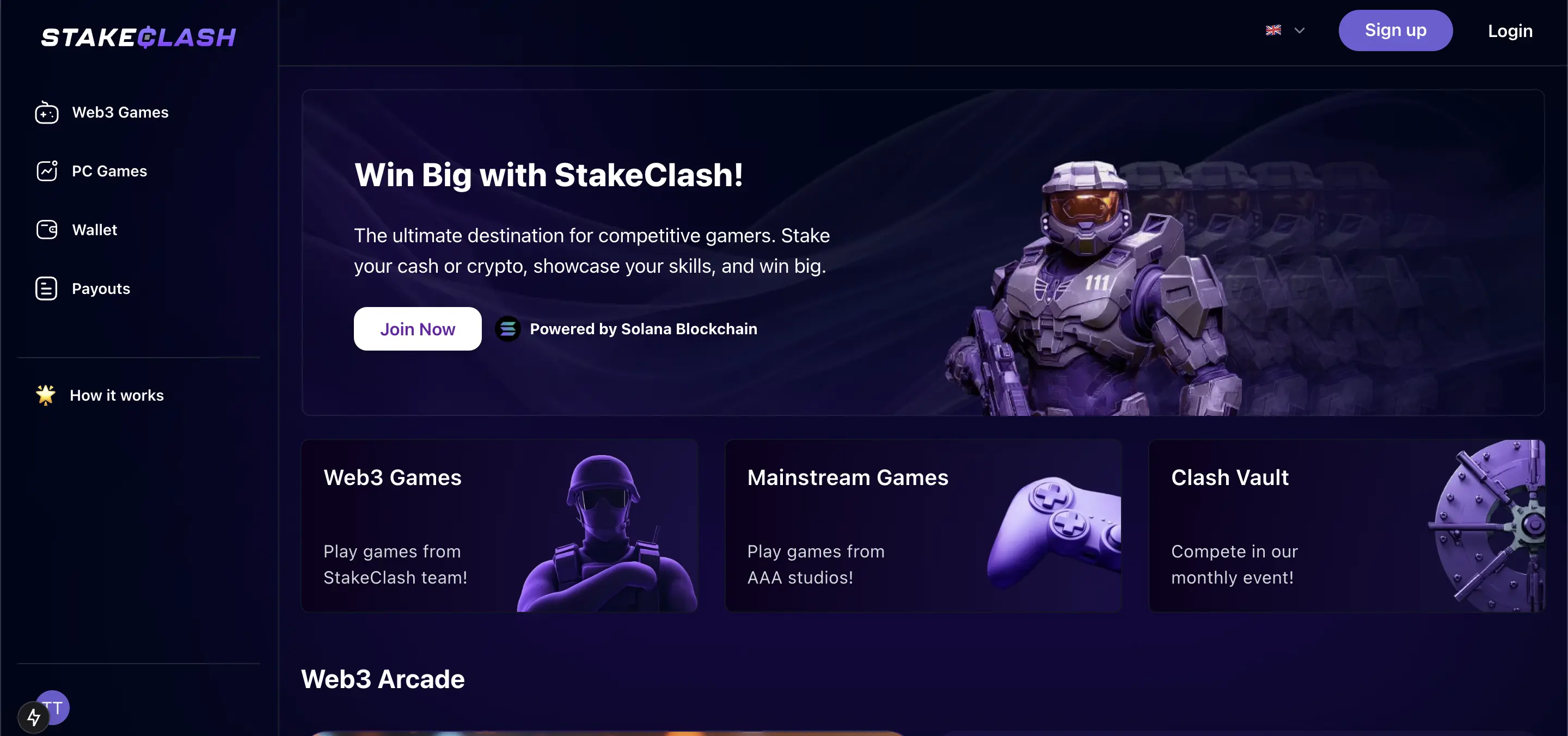 StakeClash — Gaming · FinTech